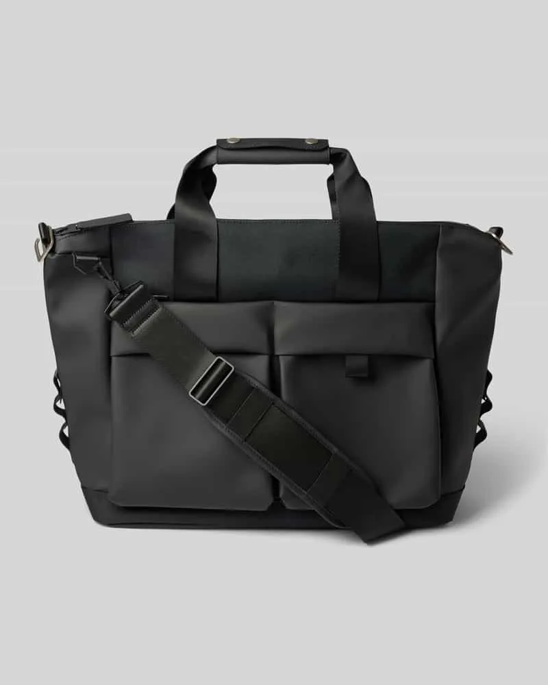 RAINS Weekend Bag mit Logo-Detail Modell 'Otaru Black