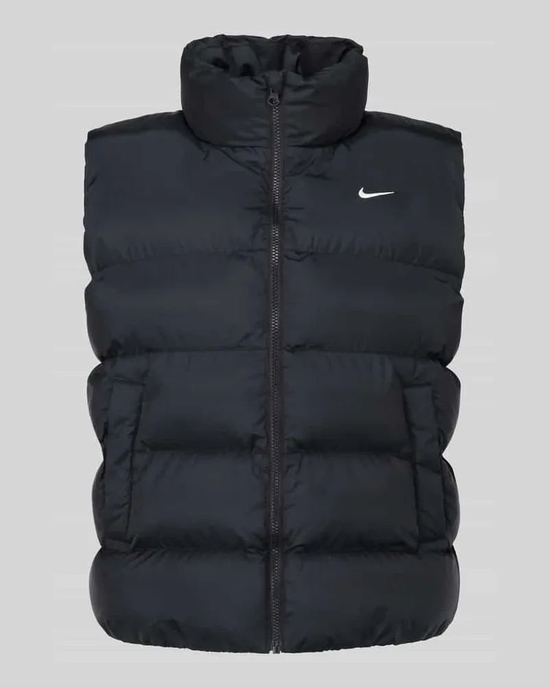 Nike Steppweste mit Logo-Detail Black