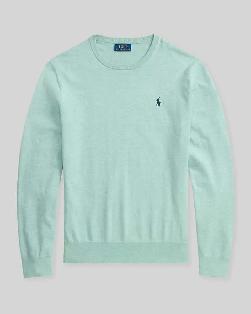 Ralph Lauren Slim Fit Pullover aus reiner Baumwolle Mint