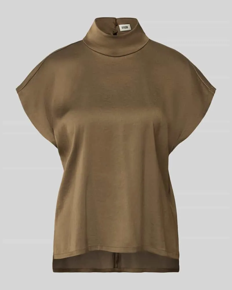 Drykorn Regular Fit Bluse aus Satin Modell 'ALARIA Oliv