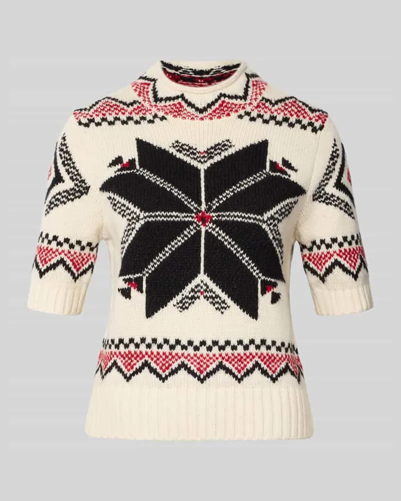 Ralph Lauren Strickshirt aus Woll-Mix mit Alpaka-Anteil Beige