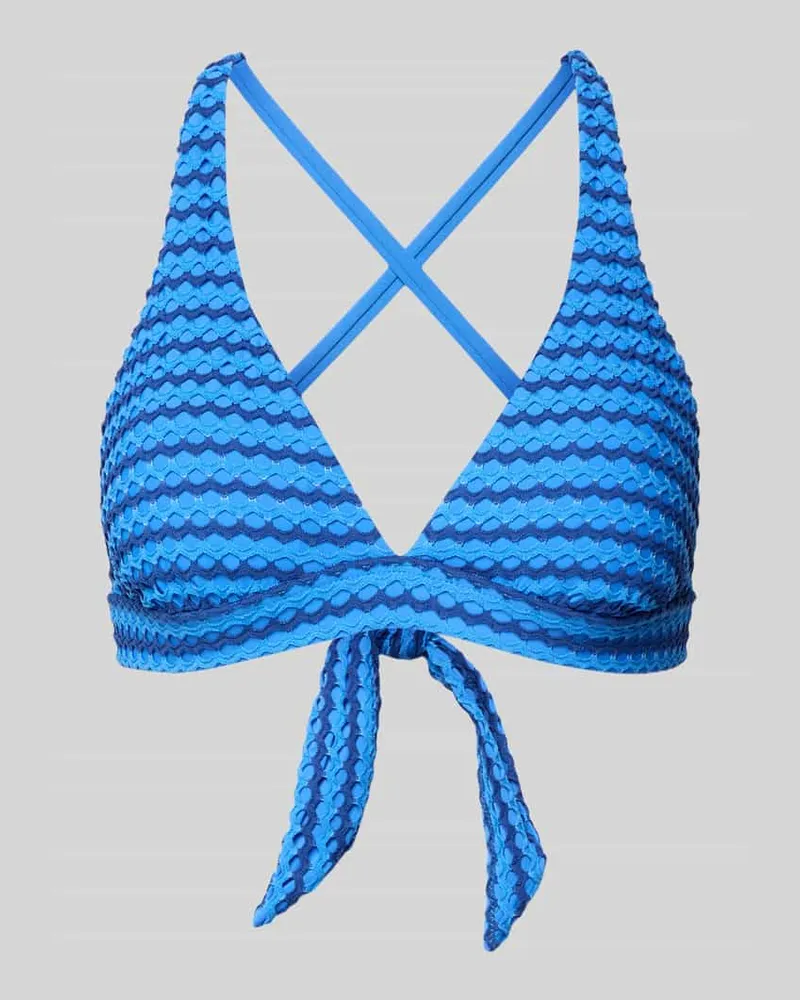 Seafolly Australia Bikini-Oberteil mit überkreuzten Trägern Blau