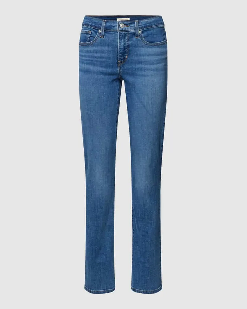 Levi's Straight Fit Jeans mit Label-Patch Modell '314™ SHAPING STRAIGHT Bleu