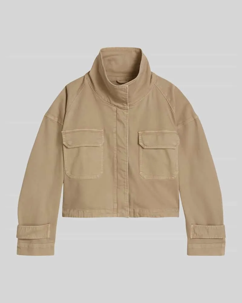 Marc O'Polo Relaxed Fit Jeansjacke aus Baumwoll-Mix Beige