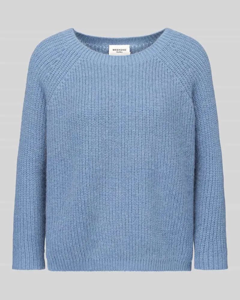 Max Mara Regular Fit Pullover mit Mohair-Anteil Modell 'XENO Hellblau