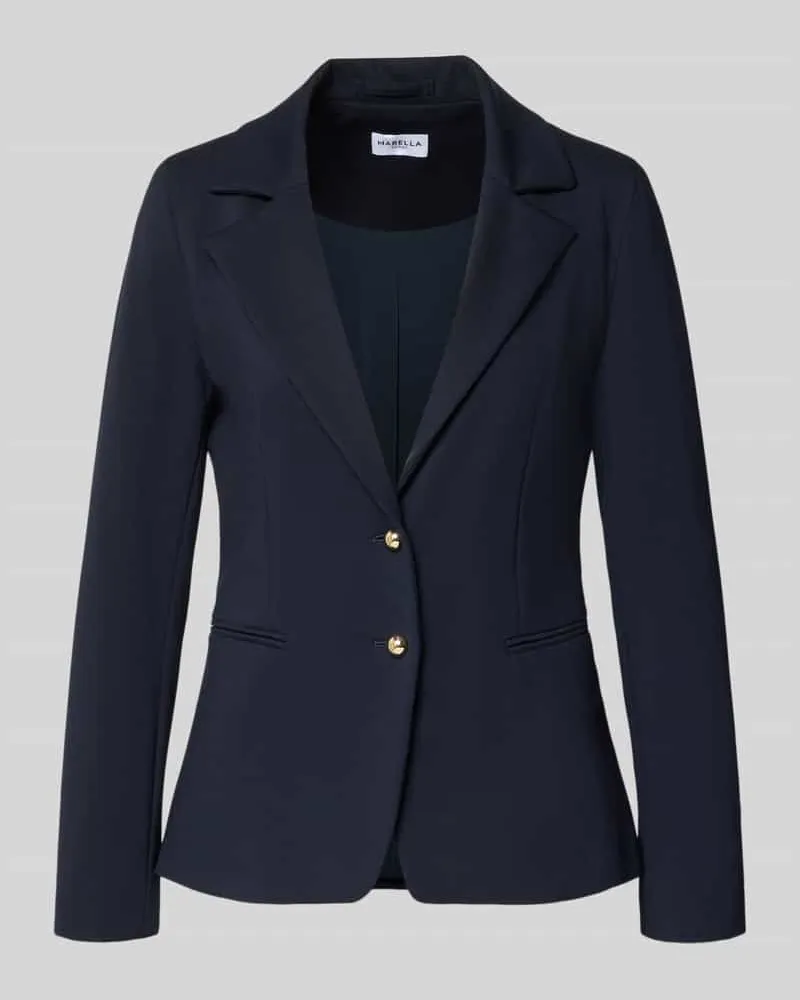 MARELLA Slim Fit Blazer aus Viskose-Mix Modell 'Ritmo Marine