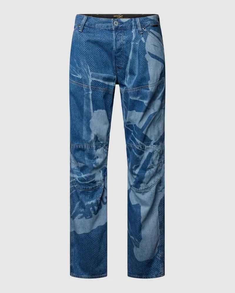 G-STAR RAW Regular Fit Jeans mit Allover-Muster Offwhite