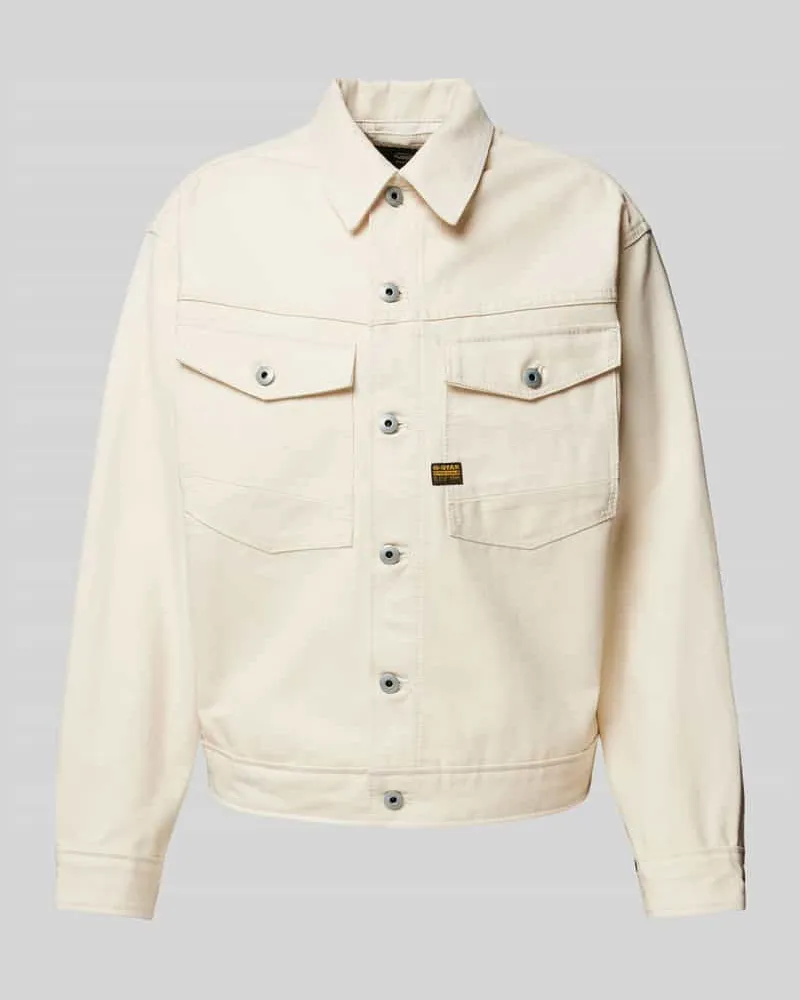 G-STAR RAW Jacke mit Brustpattentaschen Modell 'Dakota Offwhite