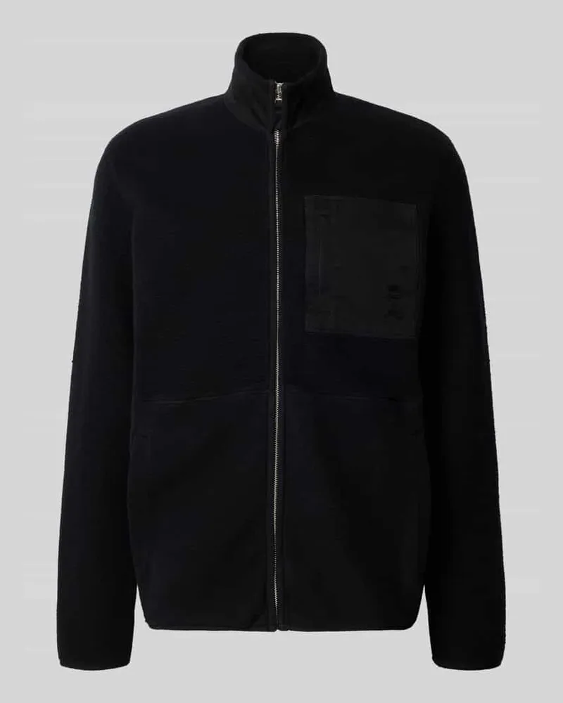 Armedangels Relaxed Fit Fleecejacke aus reiner Baumwolle Modell 'FLAABO Black