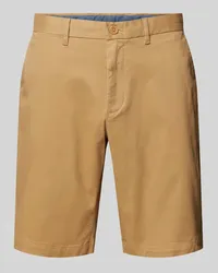 Tommy Hilfiger Straight Leg Chinoshorts mit Gesäßtaschen Modell 'HARLEM Sand