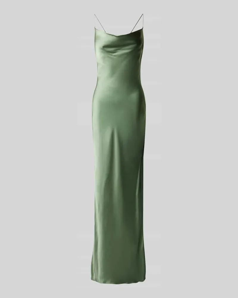 Unique Abendkleid mit Spaghettiträger Schilf