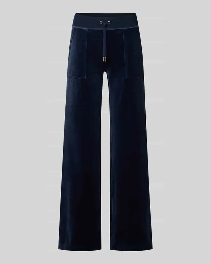 Juicy Couture Track Pants mit Eingrifftaschen Modell 'LAYLA Dunkelblau