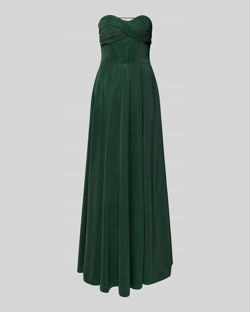 Mascara Abendkleid mit Herz-Ausschnitt Dunkelgruen