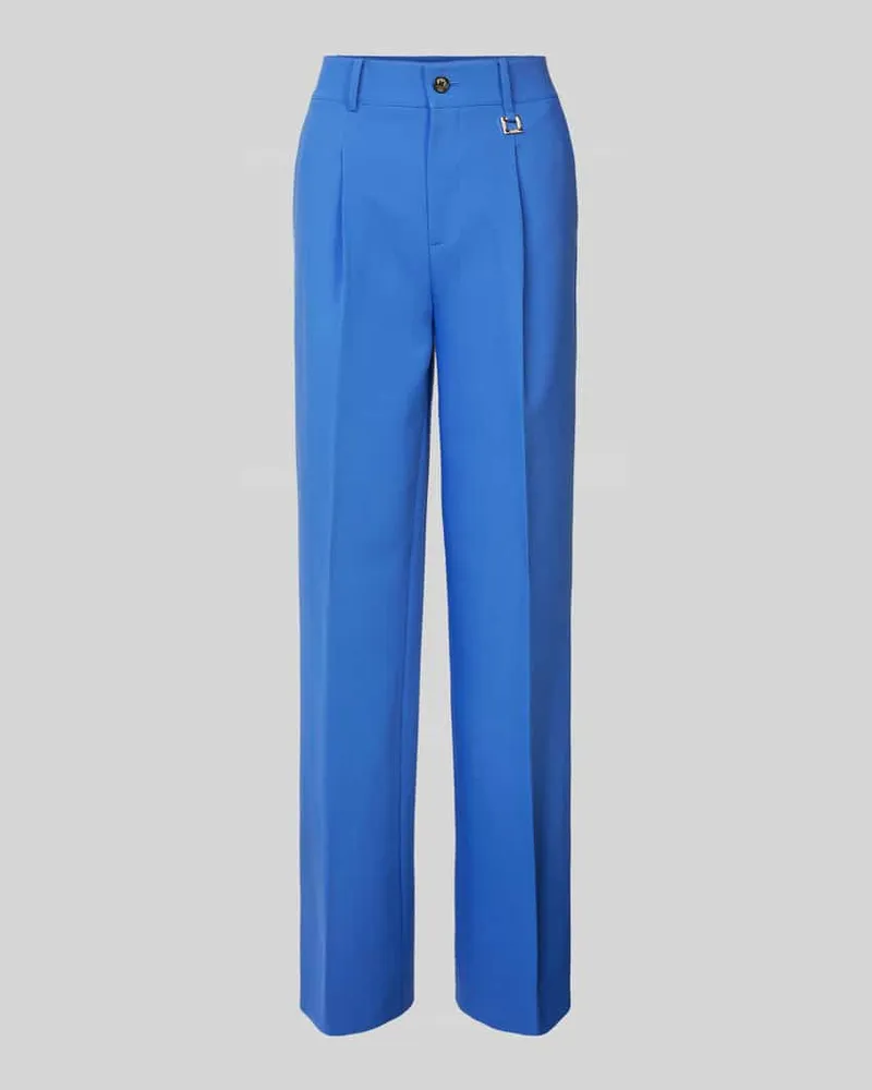 JOOP! Straight Leg Bundfaltenhose mit Label-Applikation Modell 'Peggy Sky