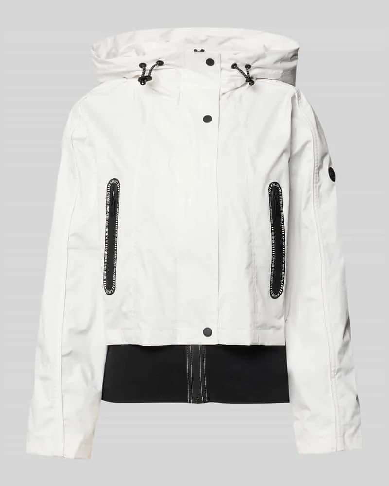 khujo Jacke mit Reißverschlusstaschen Modell 'AMELIA Offwhite