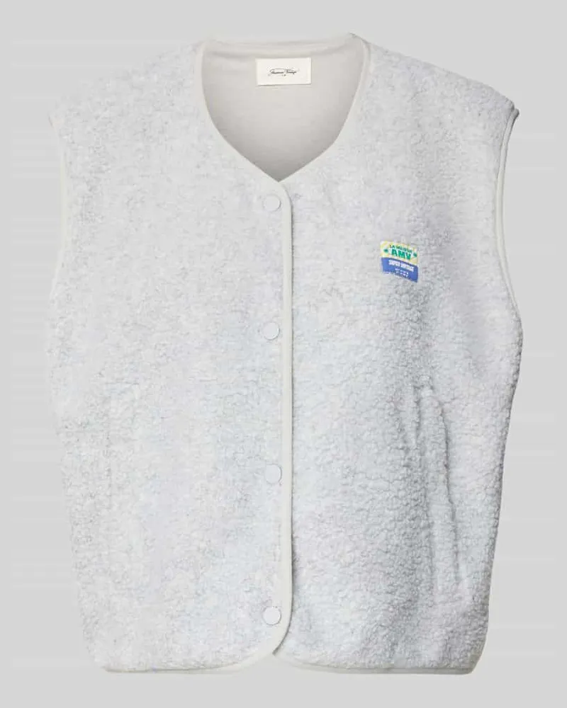 American Vintage Weste mit Rundhalsausschnitt Modell 'HOKTOWN Hellgrau