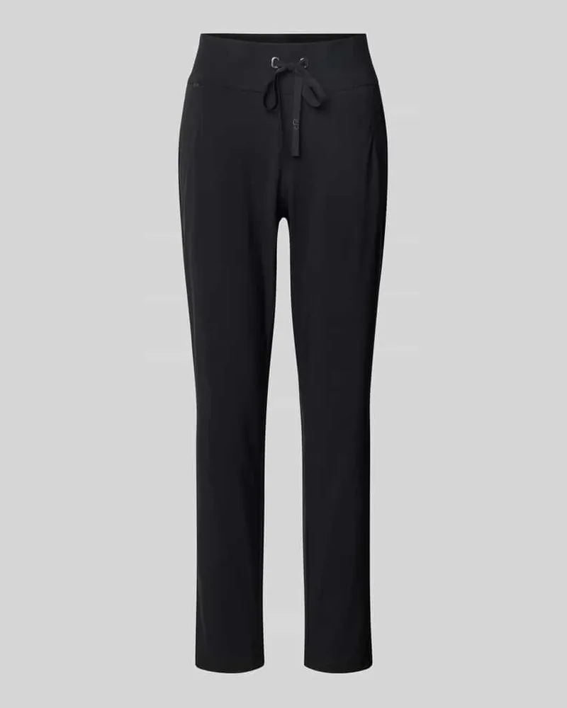 RAFFAELLO ROSSI  Regular Fit Jogpants mit Tunnelzug Black