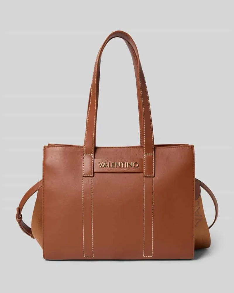 Valentino Bags Handtasche in Leder-Optik Modell 'Aury Cognac