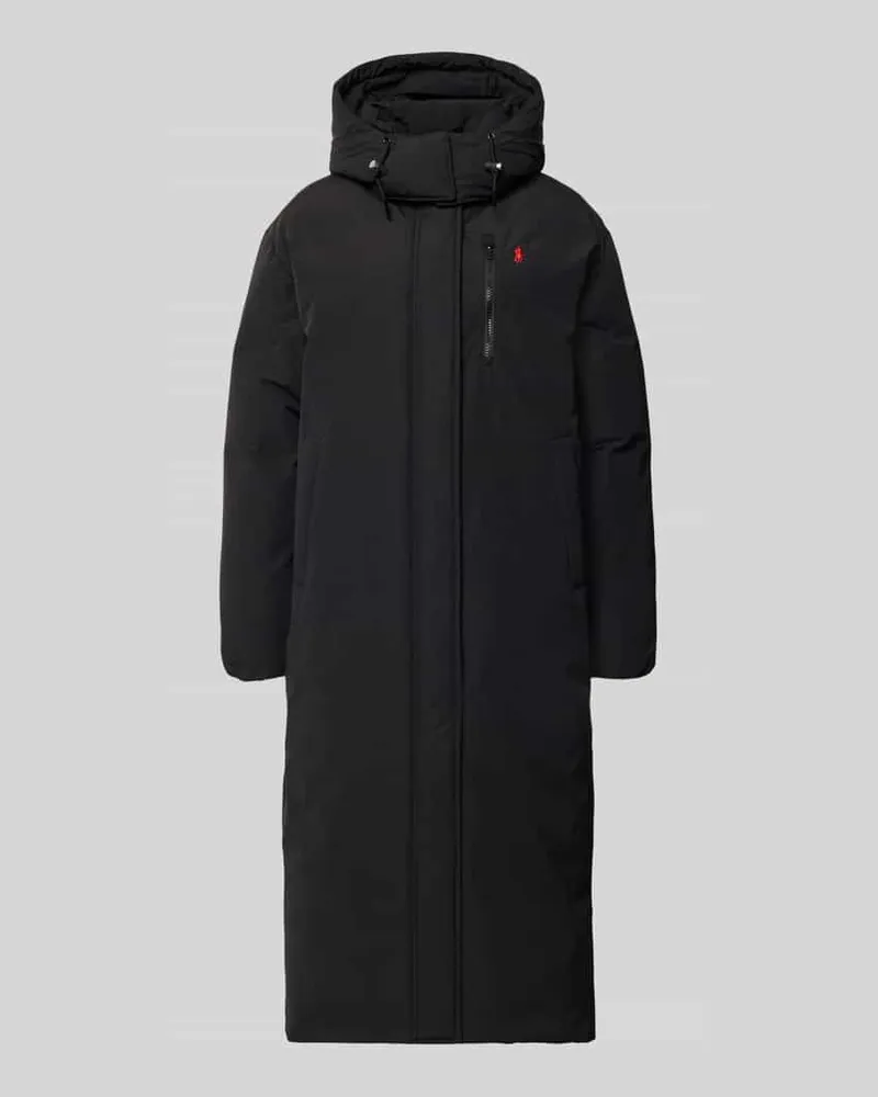 Ralph Lauren Regular Fit Mantel aus Baumwoll-Mix Black