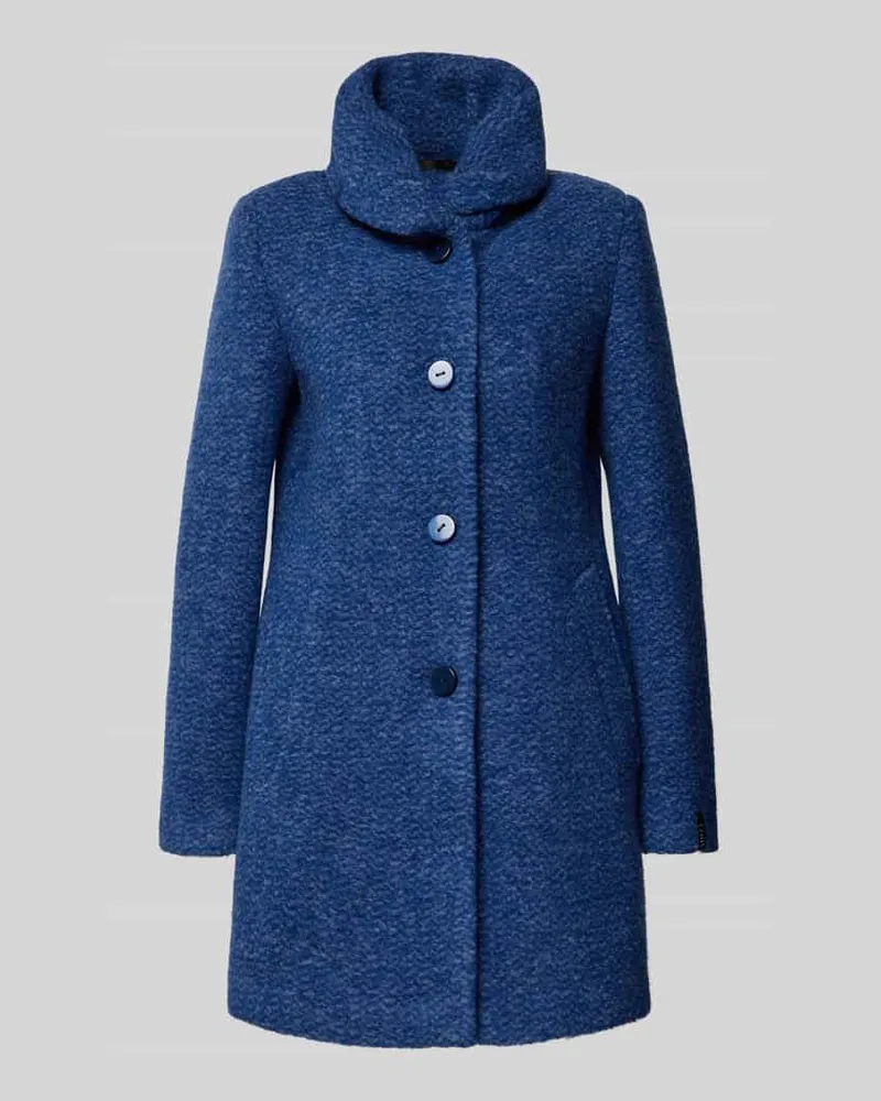 Milo Coats Jacke aus Schurwolle-Mix mit Eingrifftaschen Modell 'SOFIA Blau