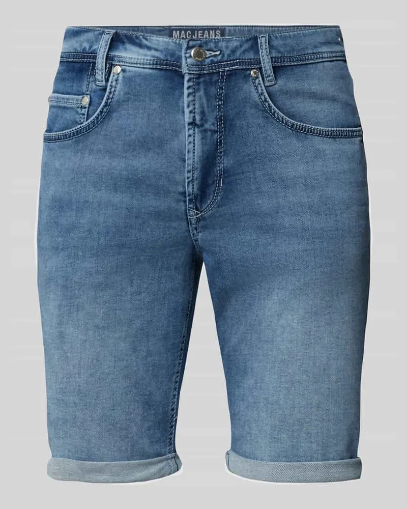 MAC Jeans Bermuda im 5-Pocket-Design Hellblau