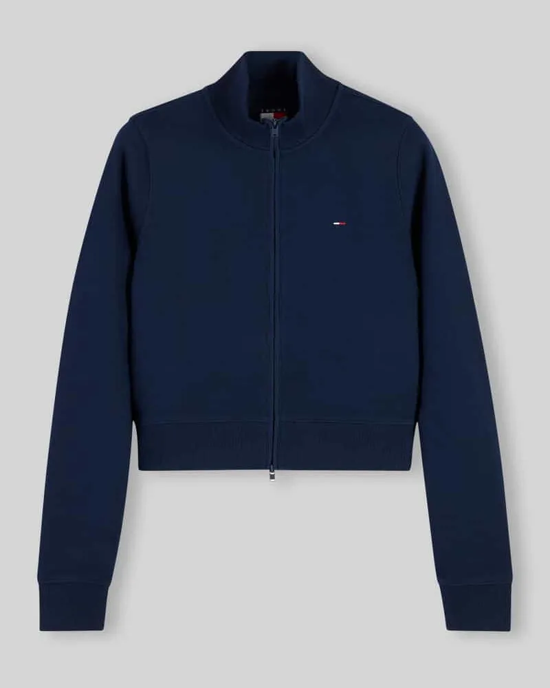Tommy Hilfiger Regular Fit Sweatjacke aus Baumwoll-Mix Marine