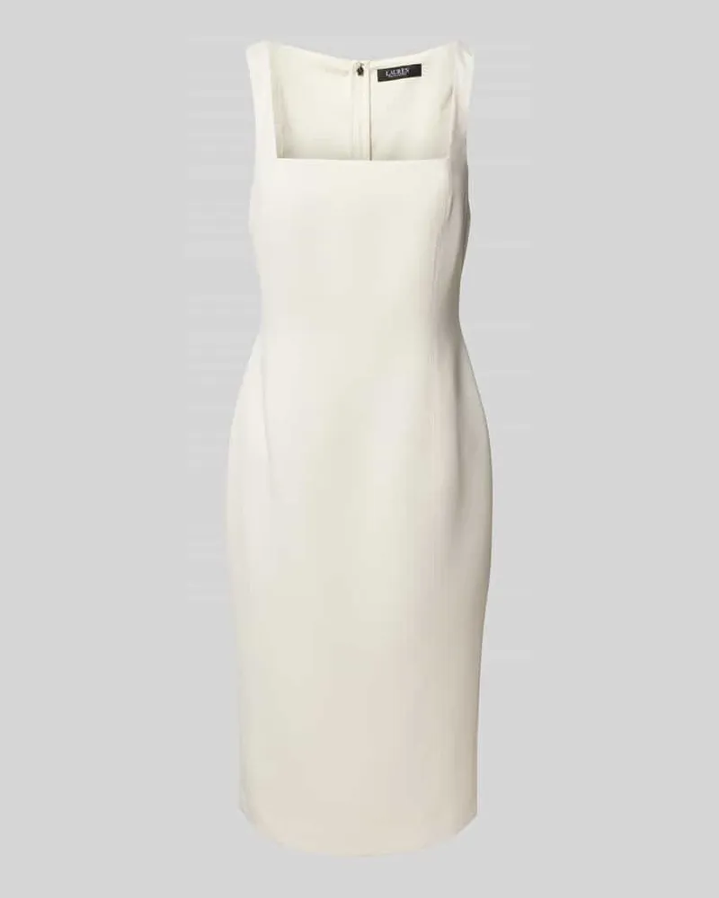 Ralph Lauren Knielanges Cocktailkleid Modell 'Ladonya Ecru