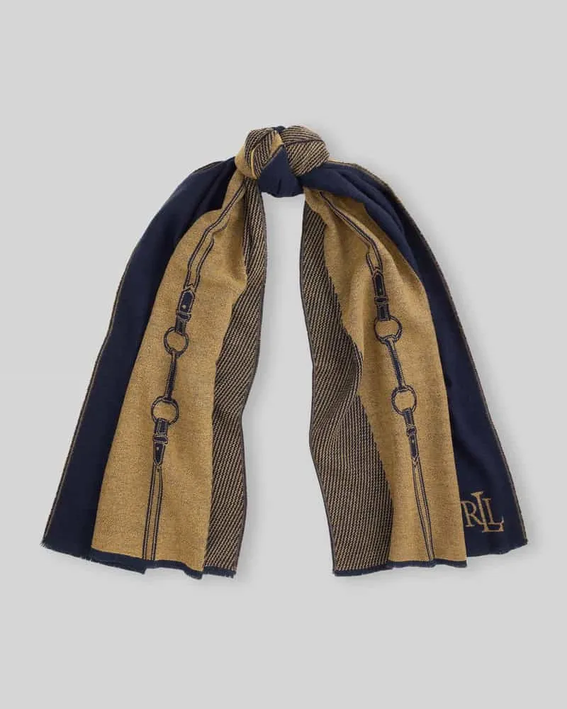 Ralph Lauren Schal mit Logo-Detail Marine