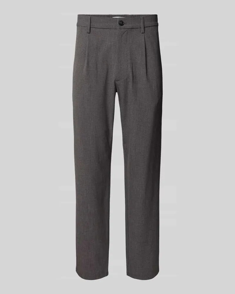 Marc O'Polo Regular Fit Schmale Hose mit Viskose-Anteil Mittelgrau