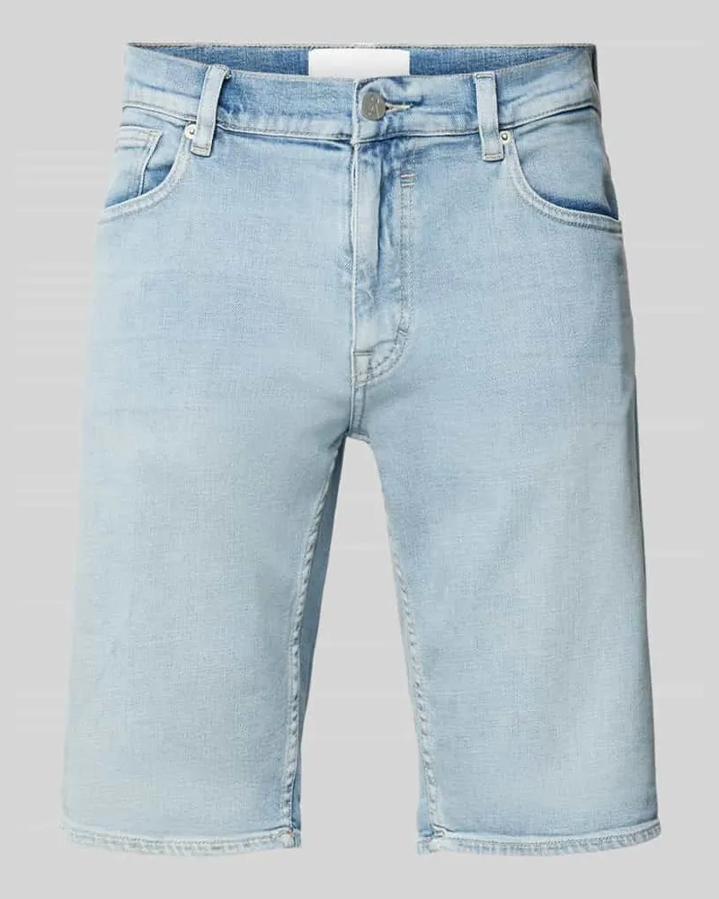 Armedangels Jeansshorts in unifarbenem Design Modell 'NAAILO HEMP Bleu