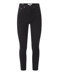 Calvin Klein Super Skinny Fit High Rise Jeans mit Stretch-Anteil Black