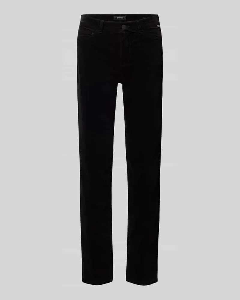 Marc Cain Schmale Hose aus Baumwoll-Mix mit Modal Anteil Modell 'SILEA Black