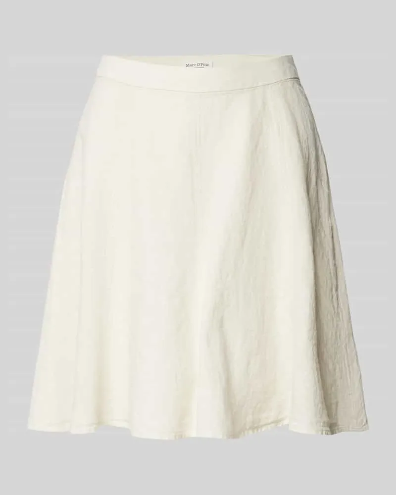 Marc O'Polo Relaxed Fit Mini-Rock aus reinem Leinen Sand