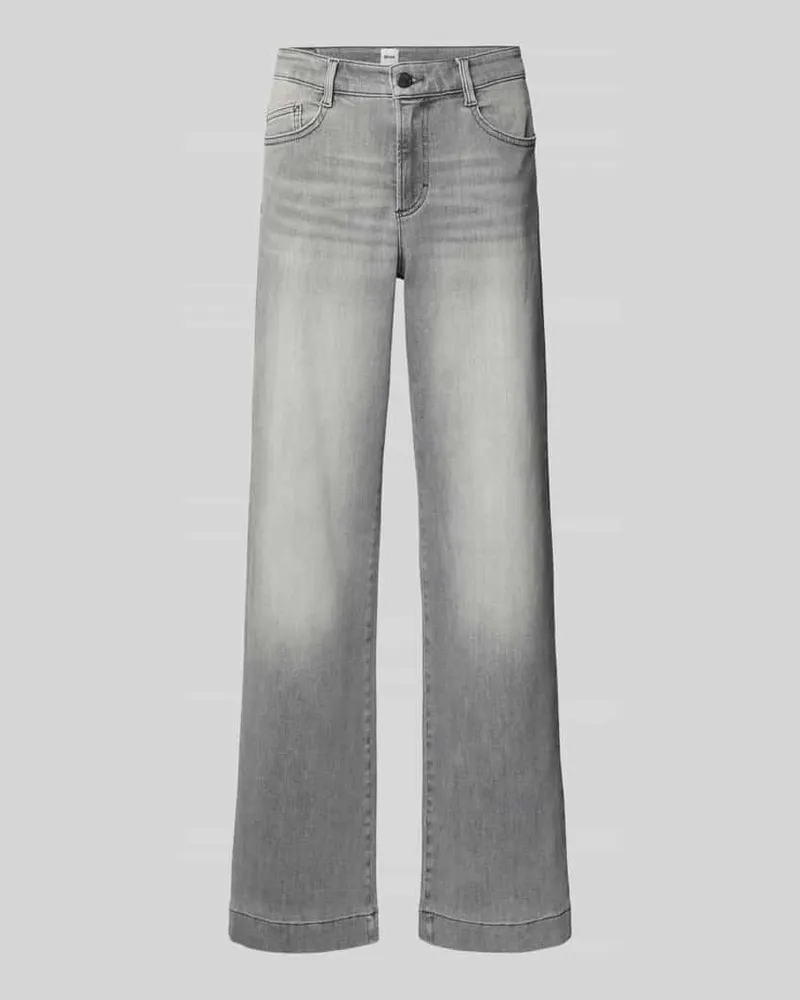 Brax Flared Jeans mit elastischem Bund Modell 'MAINE Hellgrau