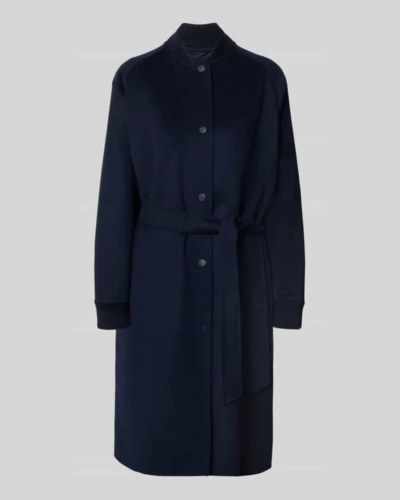 Max Mara Regular Fit Steppmantel aus reiner Schurwolle Modell 'ABBONO Marine