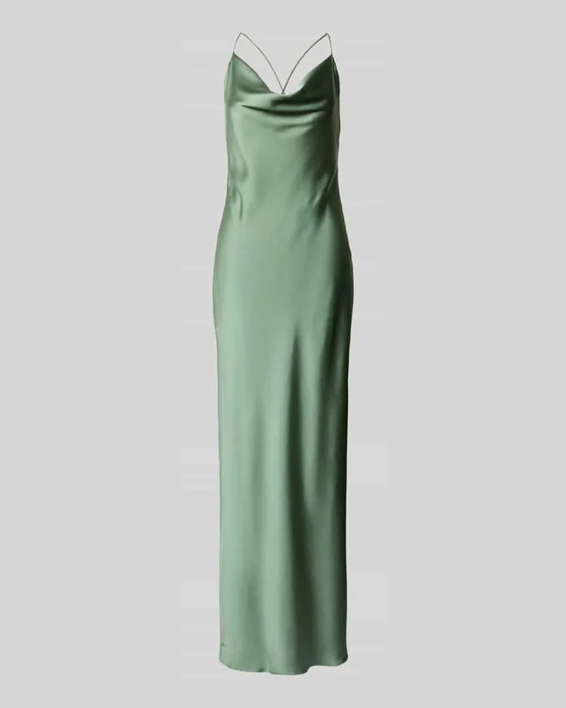 Unique Regular Fit Abendkleid mit Rückenausschnitt Schilf