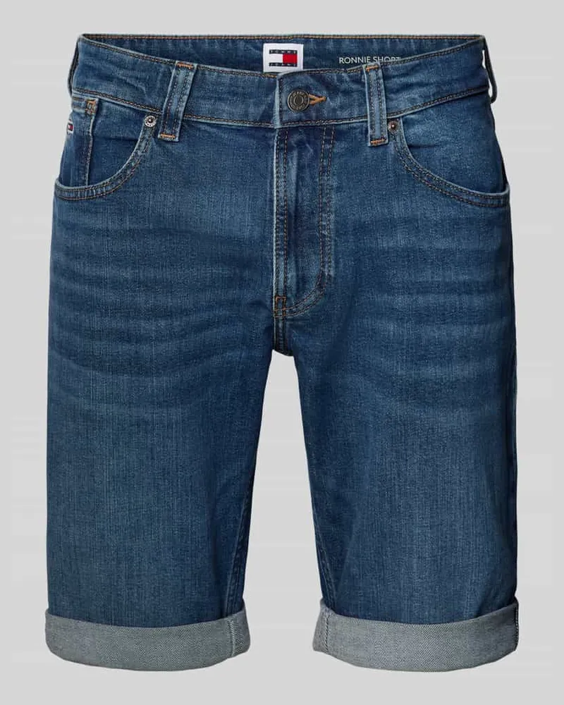 Tommy Hilfiger Jeansshorts mit 5-Pocket-Design Modell 'RONNIE Jeansblau