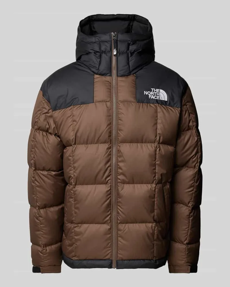 The North Face Regular Fit Daunenjacke mit Label-Stitching Modell 'LHOTSE Dunkelbraun