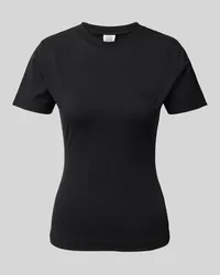 VETEMENTS T-Shirt mit Label-Stitching Black