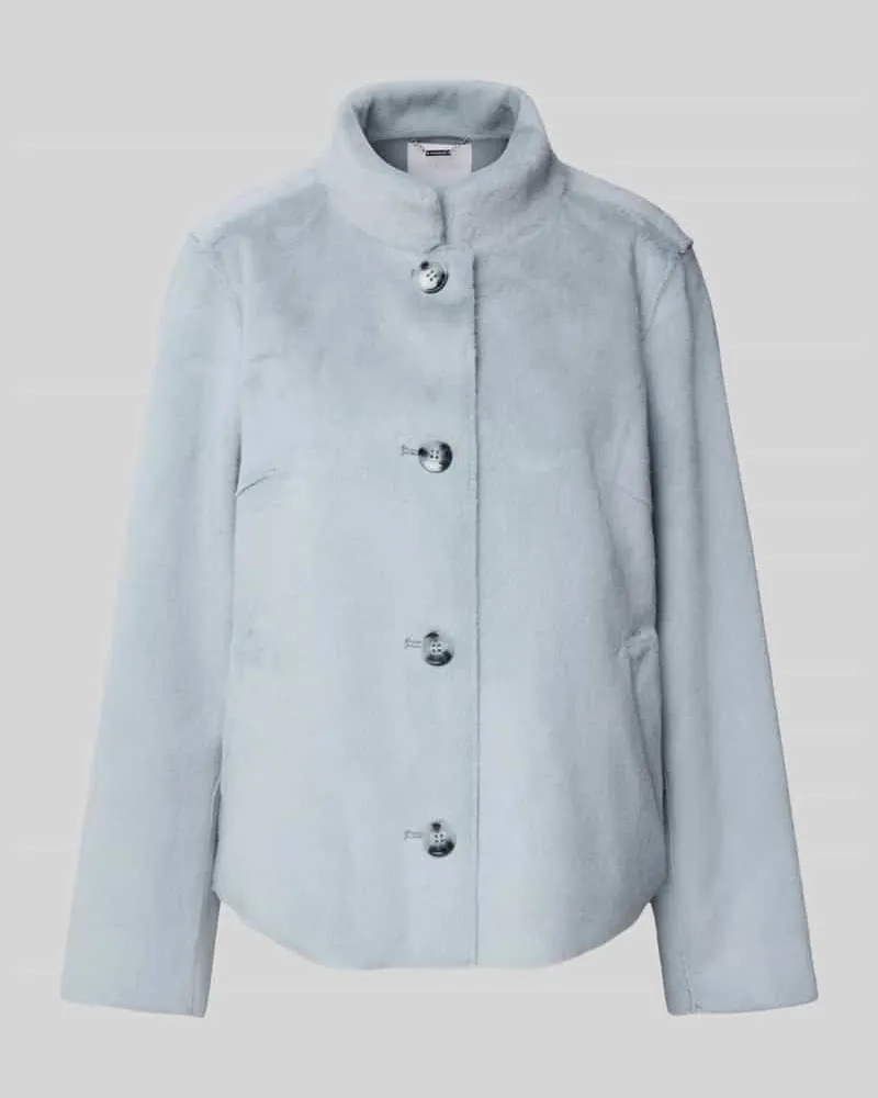Rich&Royal Jacke mit Stehkragen und Eingrifftaschen Hellblau