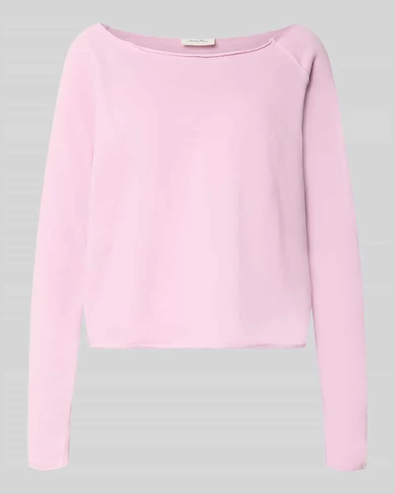American Vintage Sweatshirt mit U-Boot-Ausschnitt Modell 'BTOWN Rosa