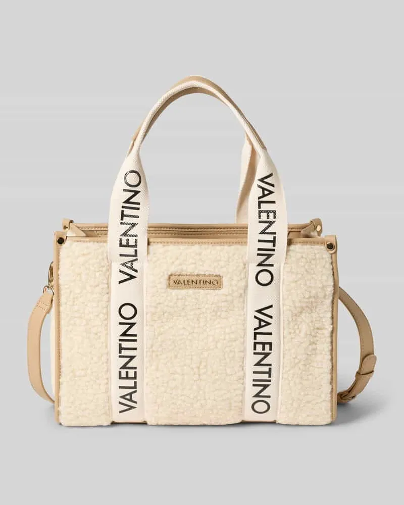 Valentino Bags Handtasche aus Teddyfell Beige