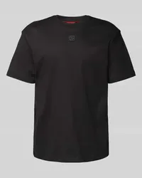 HUGO BOSS T-Shirt mit Label-Patch Modell 'Dalile Black