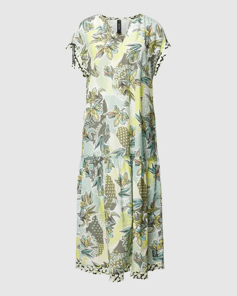 Marc Cain Midikleid mit floralem Allover-Muster Mint