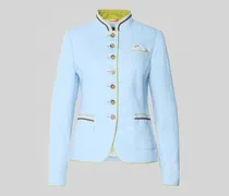 Slim Fit Blazer aus Leinen-Baumwoll-Mix