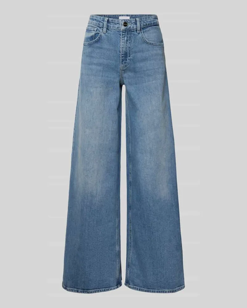 Rich&Royal Wide Leg Jeans mit 5-Pocket-Design Hellblau
