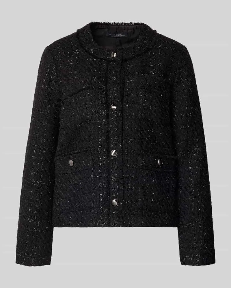 Betty Barclay Blazer in Bouclé-Optik Black