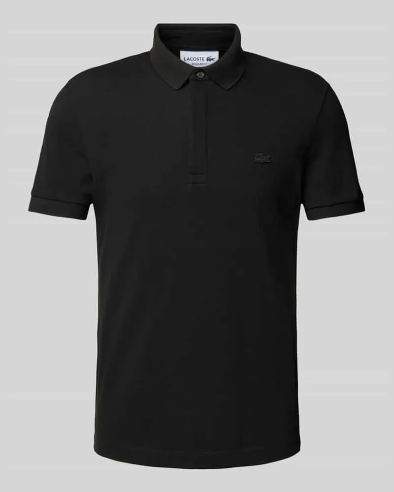 Lacoste Regular Fit Poloshirt mit Logo-Patch Modell 'CORE PIQUE Black