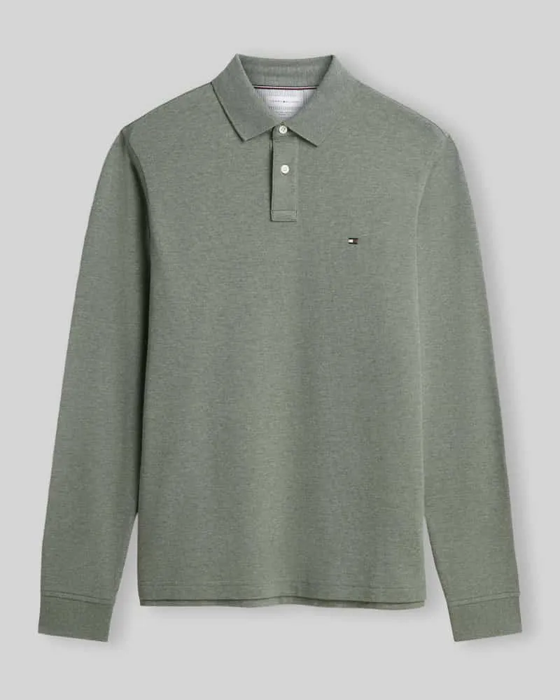 Tommy Hilfiger Regular Fit Poloshirt aus Baumwoll-Mix Oliv