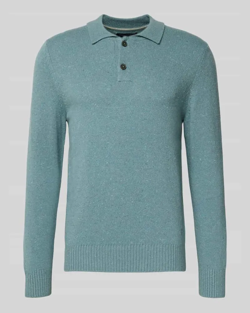 Marc O'Polo Regular Fit Strickpullover aus Woll-Mix Eisblau